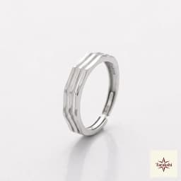 Rhythmic Wave Adjustable Sterling Silver Ring thumbnail 1