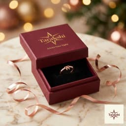 Rose Gold Bow & Sparkle Adjustable Silver Ring thumbnail 5