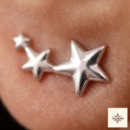 Twinkle Star Silver Stud Earrings thumbnail 2
