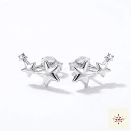 Twinkle Star Silver Stud Earrings thumbnail 1