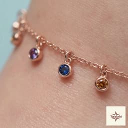 Vibrant Charm Rose Gold Plated Sterling Silver Anklet thumbnail 2
