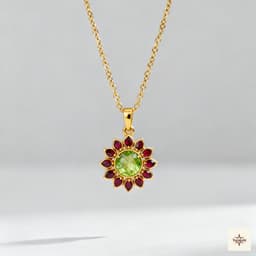Classic Birthstone Gold Pendant thumbnail 1