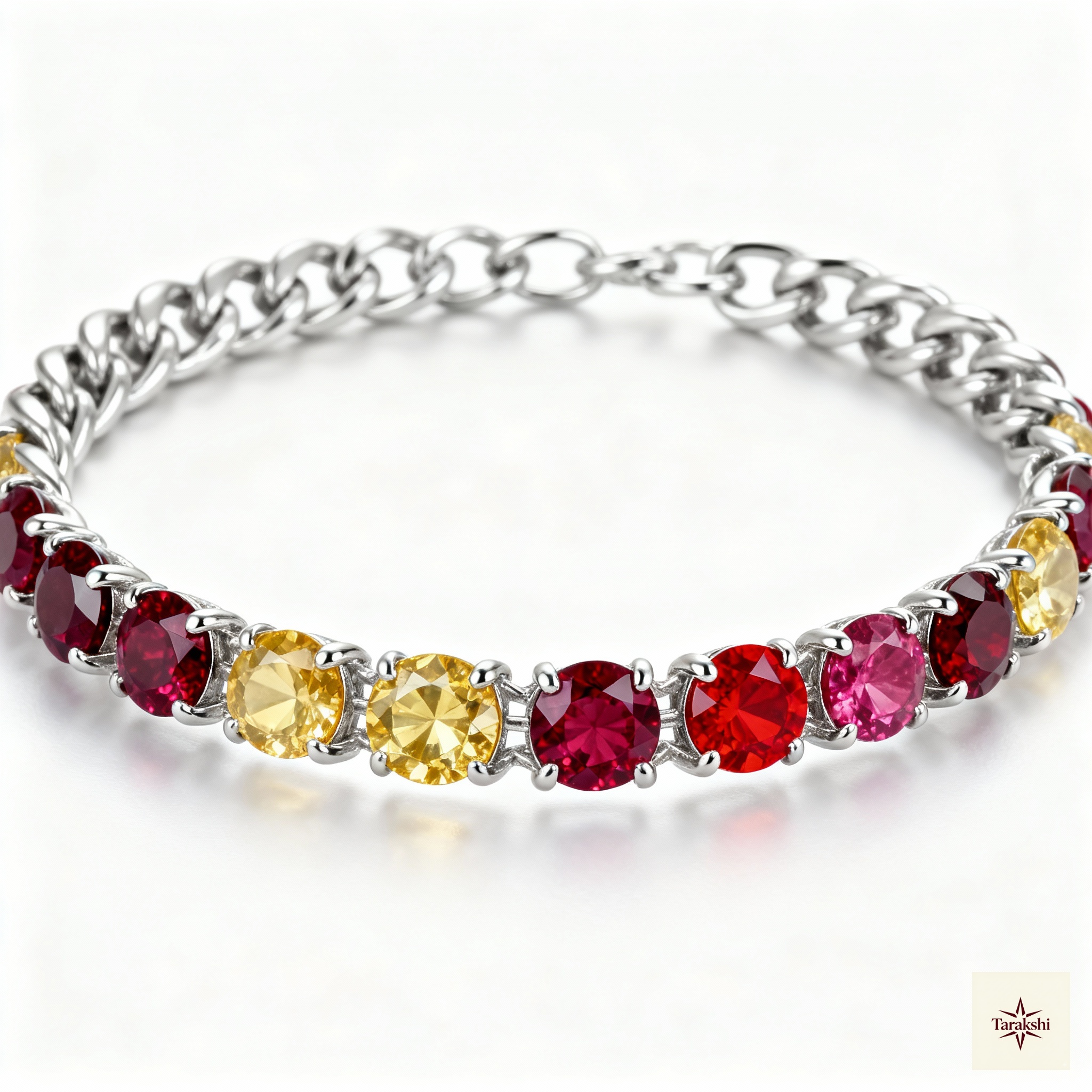 Classic Birthstone Silver Bracelet