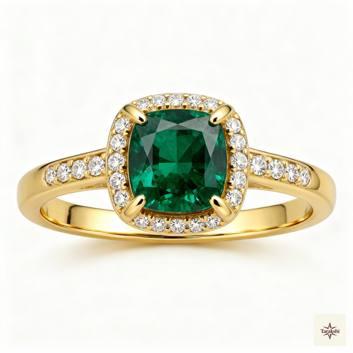 Classic Emerald Gold Ring image 1