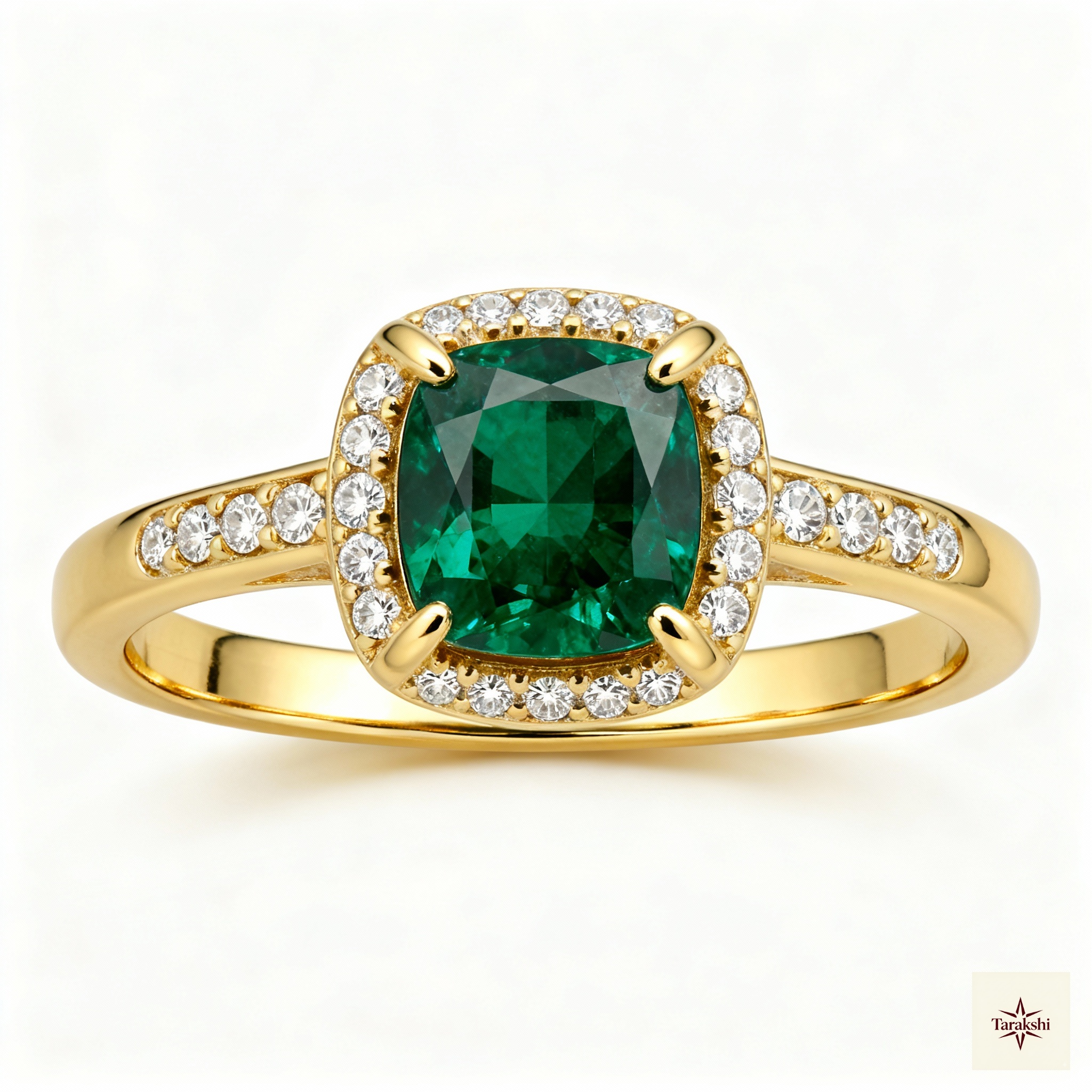 Classic Emerald Gold Ring