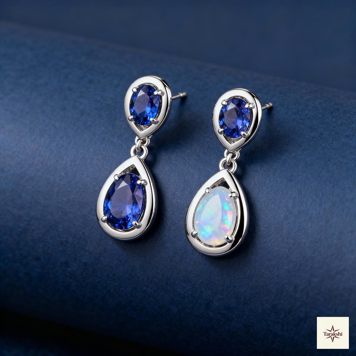 Classic Gemstone Silver Earrings image 1