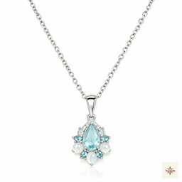 Classic Gemstone Silver Pendant thumbnail 1