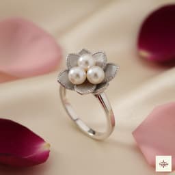 Eternal Bloom Pearl & AD Cocktail Ring thumbnail 1
