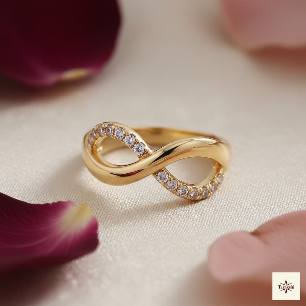 Infinite Sparkle AD Gold-Plated Ring image 1