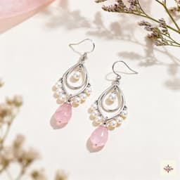 Layered Pearl Drop Festival Earrings thumbnail 1