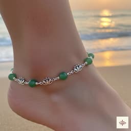 Lotus Jade Anklet thumbnail 1