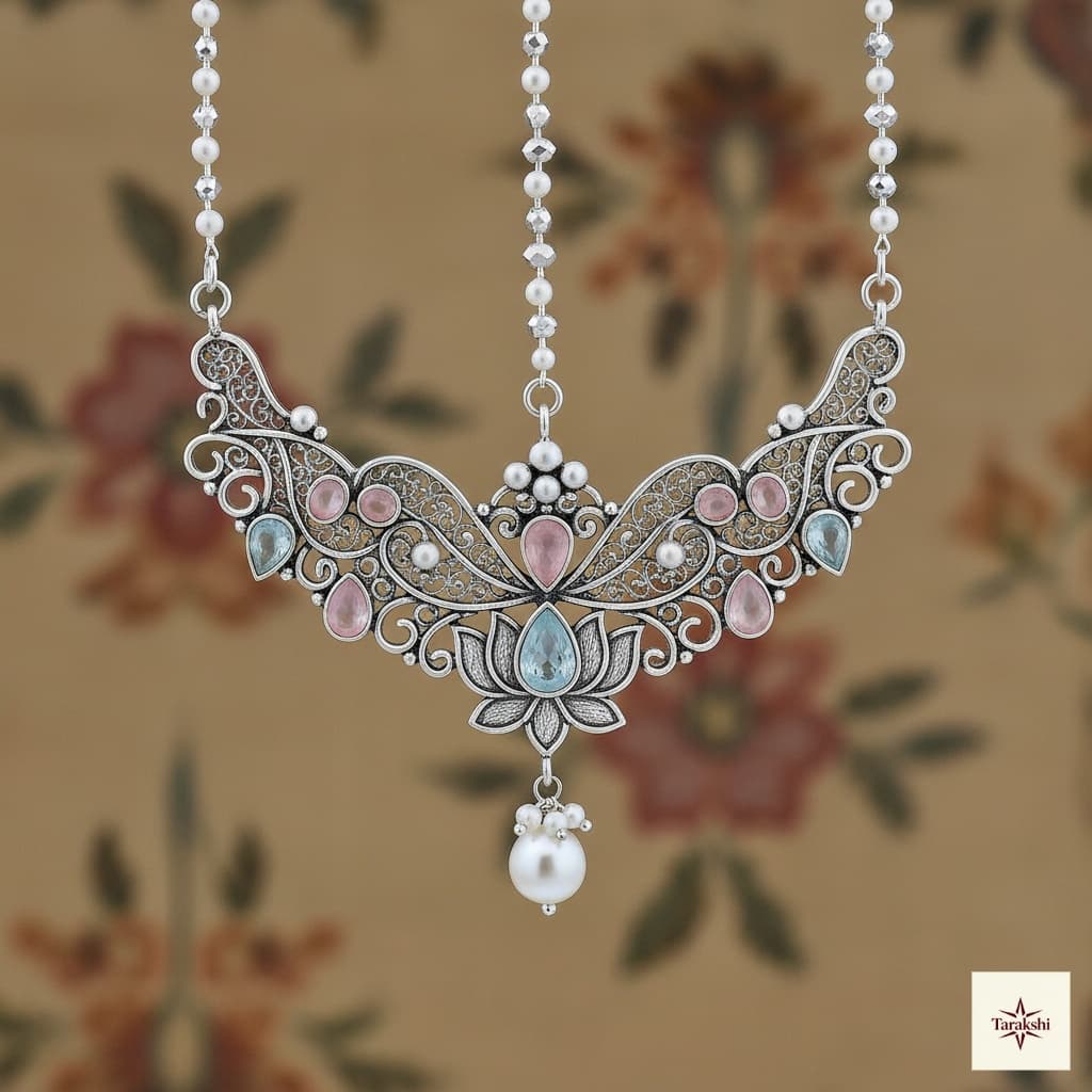 Sterling Silver Festival Maang Tikka image 1