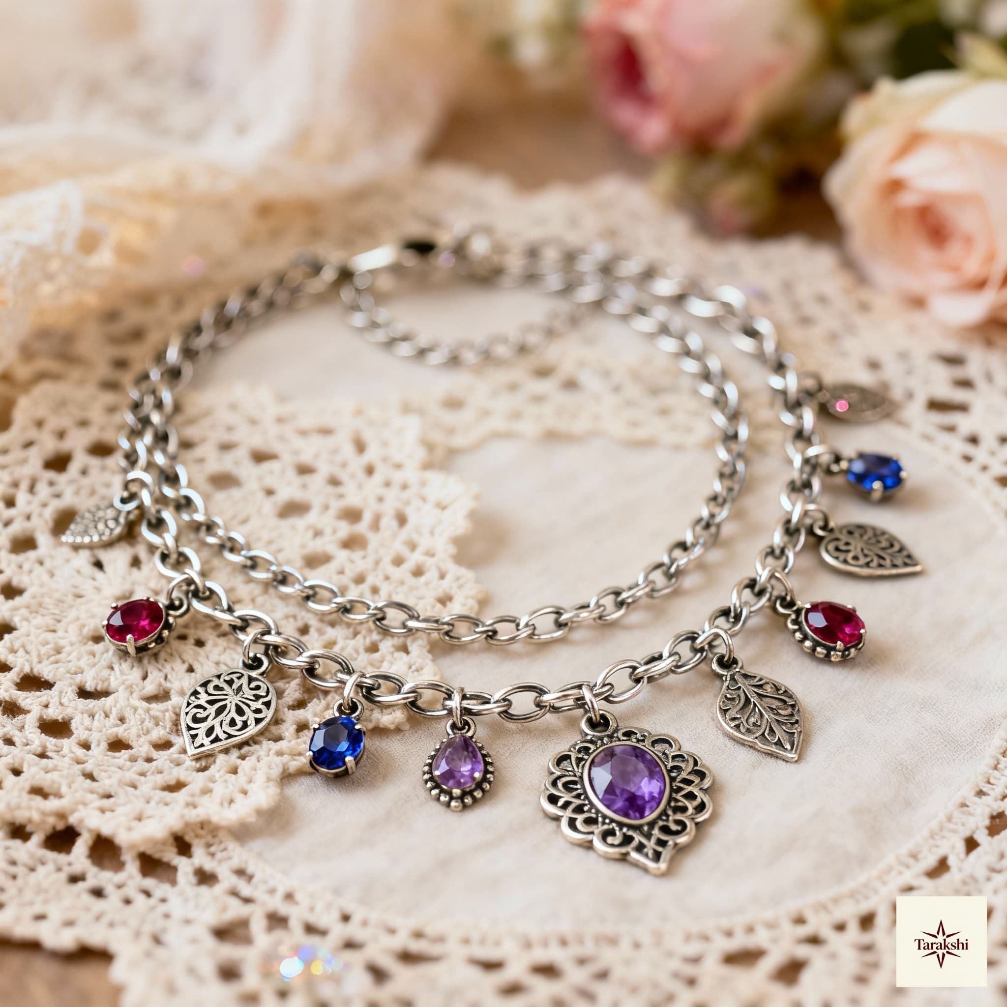 Sterling Silver Layered Festival Necklace