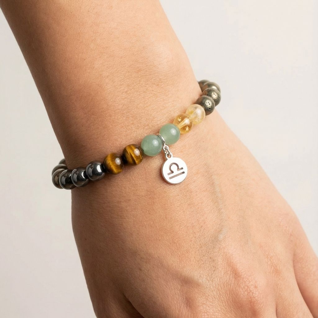 Libra Zodiac Multi-Gemstone Bracelet image 1