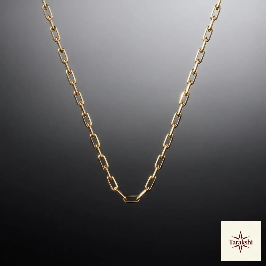 The Sleek Link Gold-Plated Silver Chain Necklace