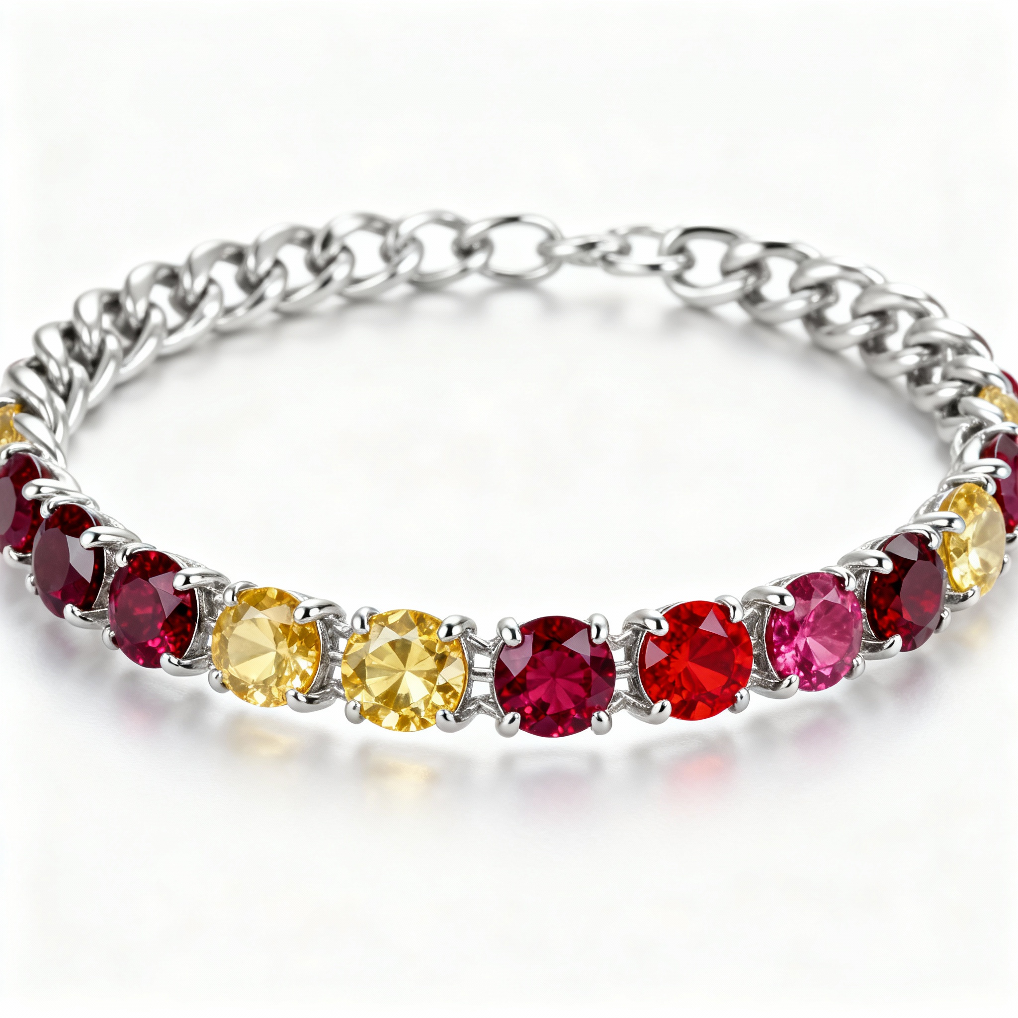 Classic Birthstone Silver Bracelet
